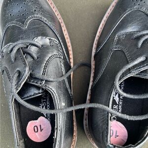 Black Leather Oxford Shoes